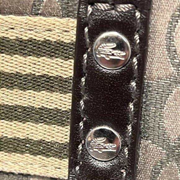 Lacoste Monogram Leather Strap and Trim Crossbody - Picture 5 of 15